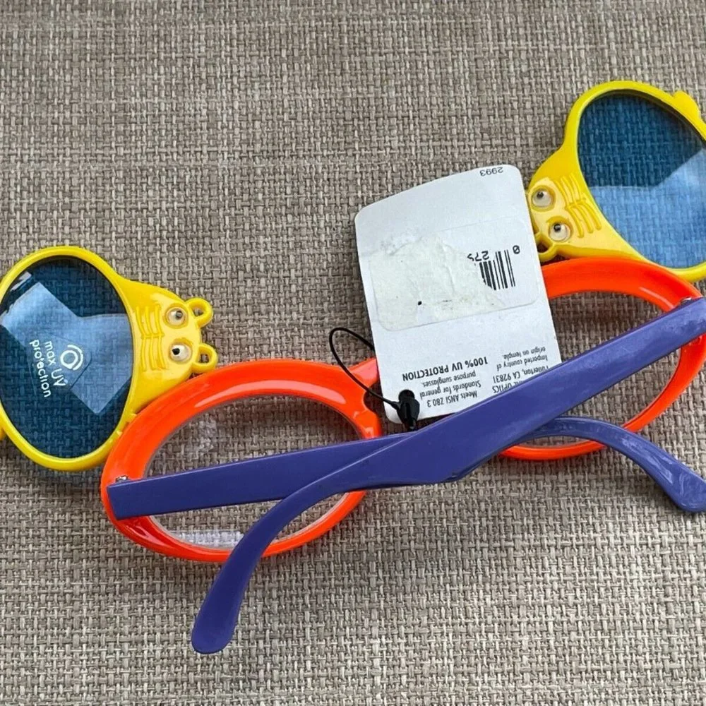 Kids Sunglasses Fun Eye Wear Max UV Protection Shades Multi Color under age 8